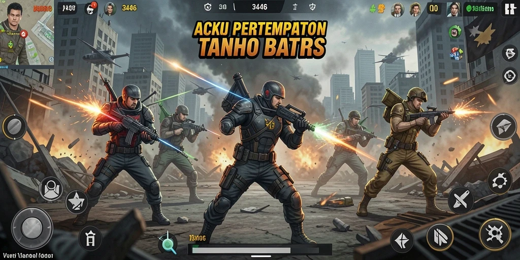 Screenshot menunjukkan aksi seru di dalam game 3446.