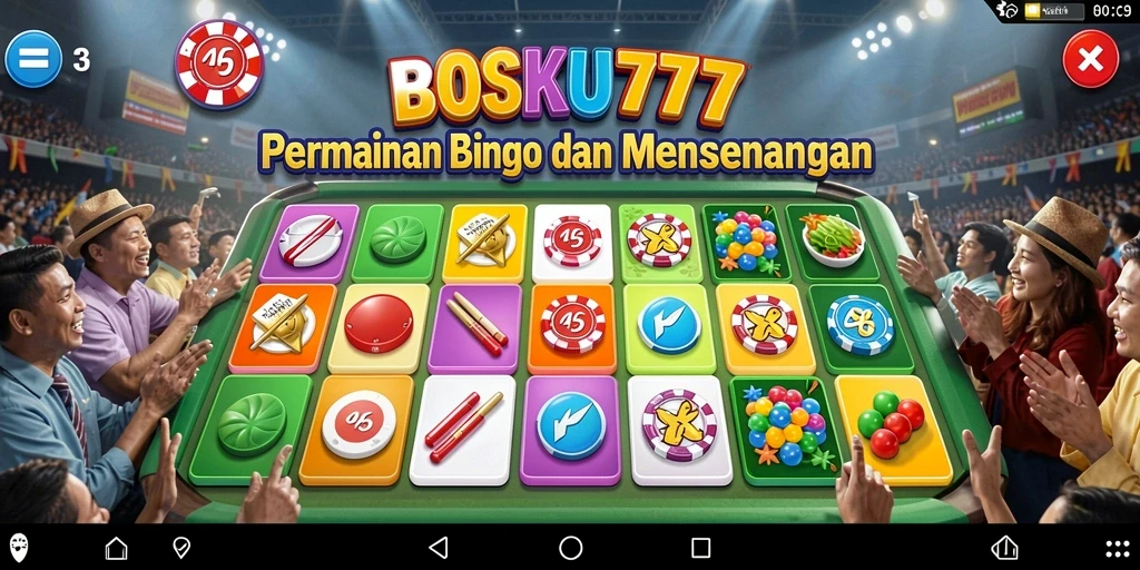 Tampilan menarik permainan Bingo di BOSKU777 dengan antarmuka yang sederhana.