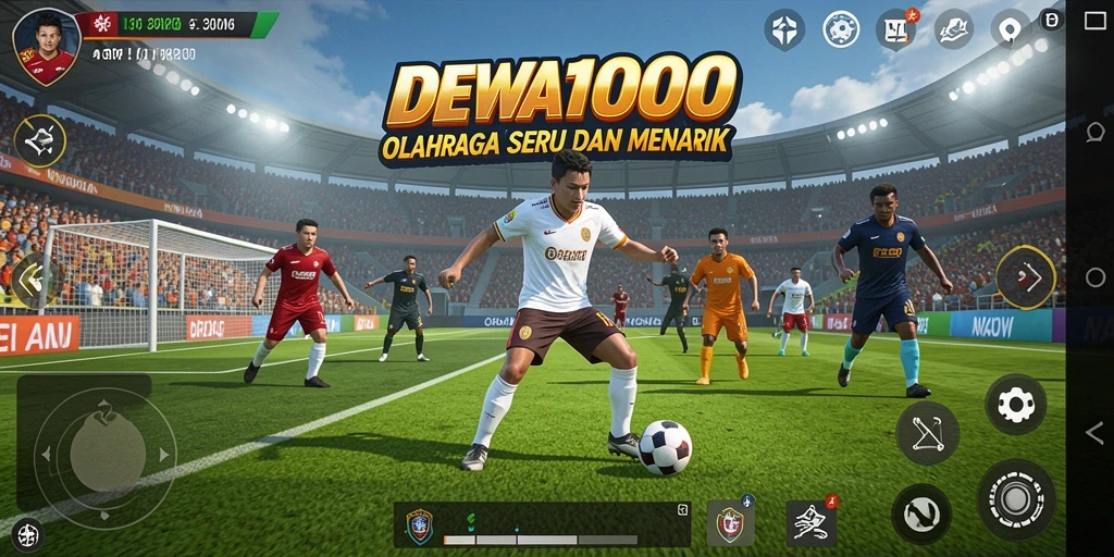 Tampilan menarik dari gameplay olahraga DEWA1000.