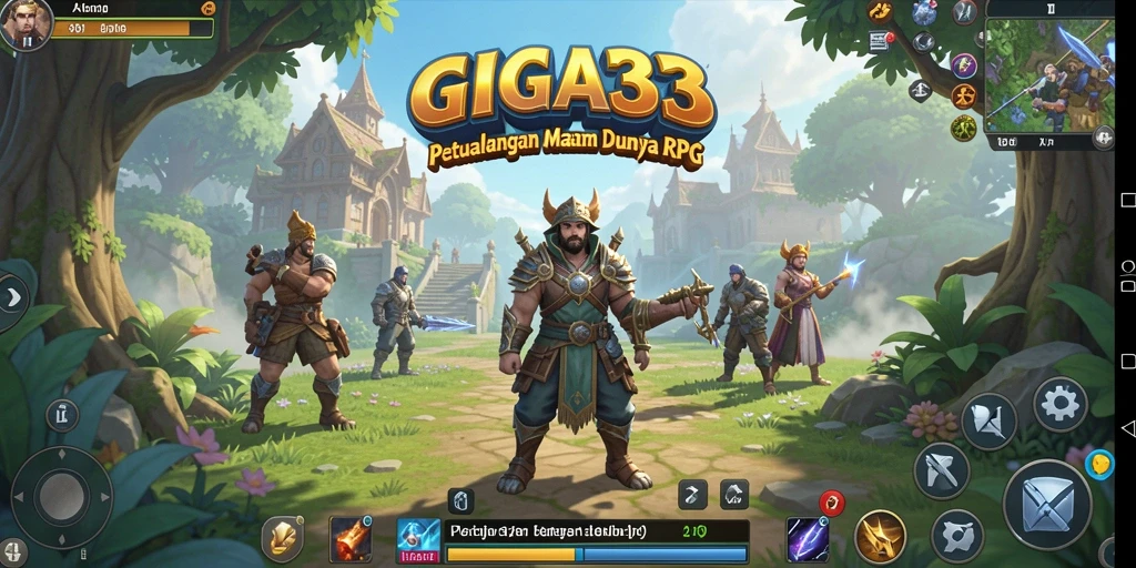 Tampilan menarik gameplay GIGA33 dalam dunia RPG.