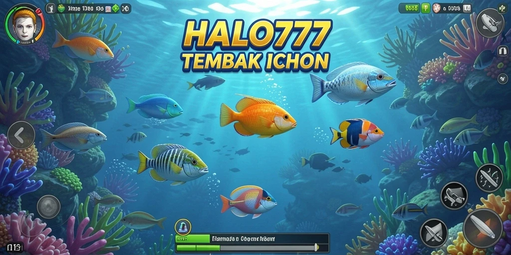 Tampilan gameplay menarik HALO777 Tembak Ikan.