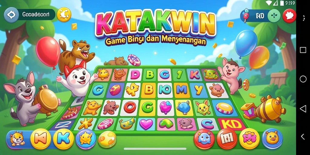 Screenshot gameplay <strong>KATAKWIN</strong> menampilkan keseruan saat bermain Bingo.