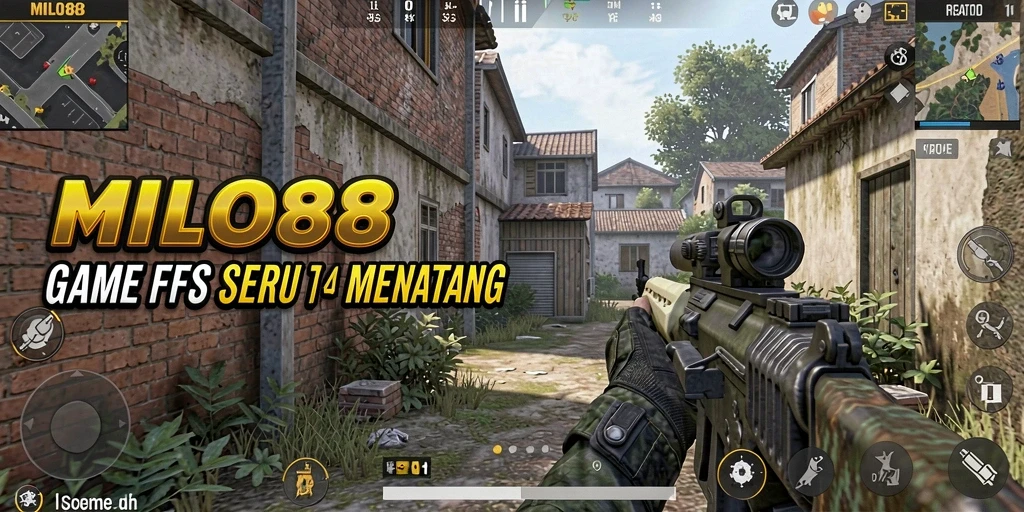 Tampilan aksi seru dalam gameplay MILO88 FPS.