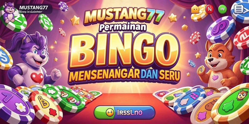 Tampilan gameplay seru dari permainan Bingo MUSTANG77.