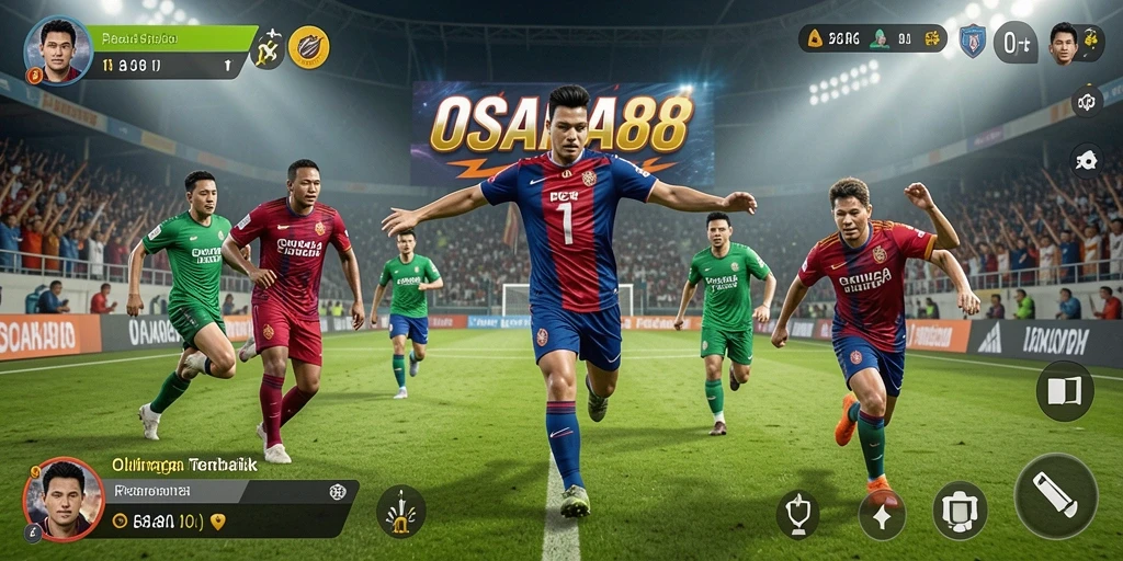 Tampilan menegangkan dalam permainan olahraga OSAKA88.