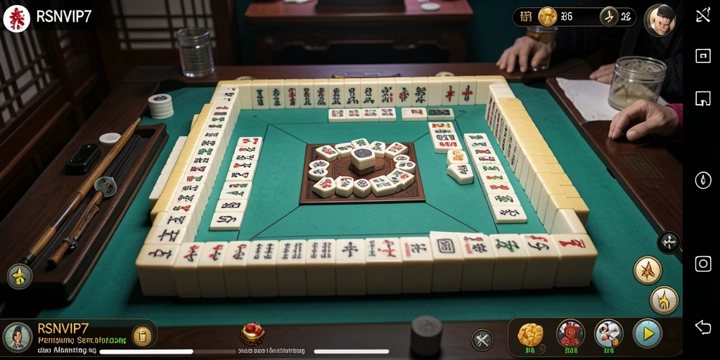 Gameplay seru di RSNVIP7 dengan desain ubin Mahjong yang menarik.