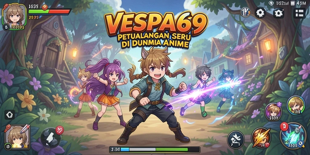 Tampilan gameplay VESPA69 yang seru dan imersif di dunia Anime.