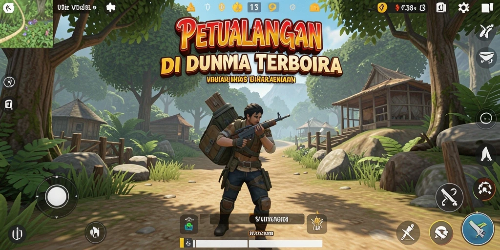 Tampilan gameplay VT38 yang memukau dalam dunia terbuka.