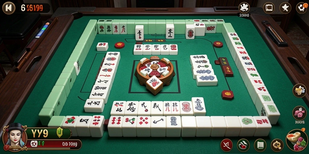 Tangkapan layar Y89 menunjukkan gameplay Mahjong yang seru dan menantang.